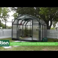 8'x12' Palram Canopia Rion Hobby Gardener Large Green Greenhouse (2.4x3.6m) -Zen Gardenia Sales hqdefault 66 1