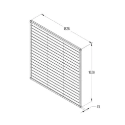 Forest 6' X 6' Pressure Treated Tongue And Groove Fence Panel (1.83m X 1.83m) 9 Forest 6' X 6' Pressure Treated Tongue And Groove Fence Panel (1.83m X 1.83m) -Zen Gardenia Sales htgp6 6ft high forest horizontal tongue and groove fence panel drawing