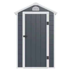 4' X 6' Jasmine Plastic Shed With Foundation Kit (1.34m X 1.92m) -Zen Gardenia Sales jasmine4x6apexbun 4x6 jasmine plastic shed with foundation kit cutout3 min 1