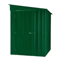 5' X 8' Globel Heritage Green Lean-To Metal Shed (1.55m X 2.42m) -Zen Gardenia Sales lean to 5 3 min