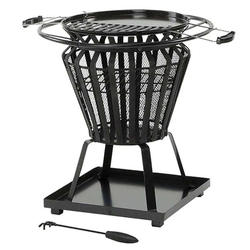 Lifestyle Signa Fire Basket With BBQ Grill 6 Lifestyle Signa Fire Basket With BBQ Grill - Image 4