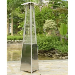 Lifestyle Tahiti Flame II Gas Patio Heater - Silver