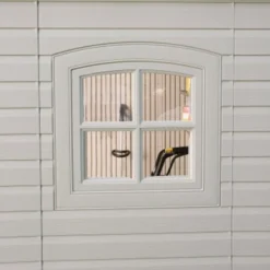 8' X 7.5' Lifetime Special Edition Heavy Duty Plastic Shed (2.43m X 2.28m) 21 8' X 7.5' Lifetime Special Edition Heavy Duty Plastic Shed (2.43m X 2.28m) -Zen Gardenia Sales lifetime 8x7 window