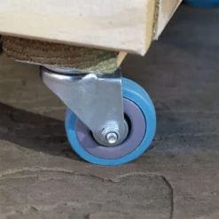 3'11 X 1'4 Forest Linear Tall Wooden Garden Planter With Storage And Wheels (1.2m X 0.4m) -Zen Gardenia Sales linpl12090sw 4