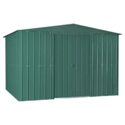 10' X 8' Globel Heritage Green Apex Metal Shed (3.07 X 2.47m) -Zen Gardenia Sales lotus hg 10 feet 1 min 1