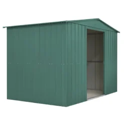10' X 6' Globel Heritage Green Apex Metal Shed (3.07 X 1.85m) -Zen Gardenia Sales lotus hg 10 feet 3 min
