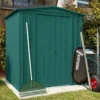 6' X 4' Globel Heritage Green Apex Metal Shed (1.84m X 1.23m) -Zen Gardenia Sales lotus hg 6 feet 2 min 1