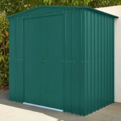6' X 5' Globel Heritage Green Apex Metal Shed (1.84m X 1.54m) -Zen Gardenia Sales lotus hg 6 feet 3 min 2