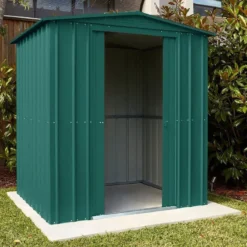6' X 3' Globel Heritage Green Apex Metal Shed (1.84m X 0.92m) -Zen Gardenia Sales lotus hg 6 feet min