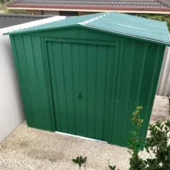 8' X 6' Globel Heritage Green Apex Metal Shed (2.45m X 1.85m) -Zen Gardenia Sales lotus hg 8ft 1 min 2
