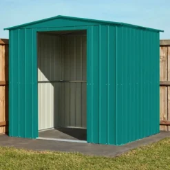 8' X 3' Globel Heritage Green Apex Metal Shed (2.45m X 0.92m) -Zen Gardenia Sales lotus hg 8ft 40 min