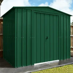 8' X 3' Globel Heritage Green Apex Metal Shed (2.45m X 0.92m) -Zen Gardenia Sales lotus hg 8ft 5 min