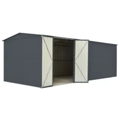 10' X 19' Globel Anthracite Grey Double Door Metal Workshop (3.07m X 5.88m)