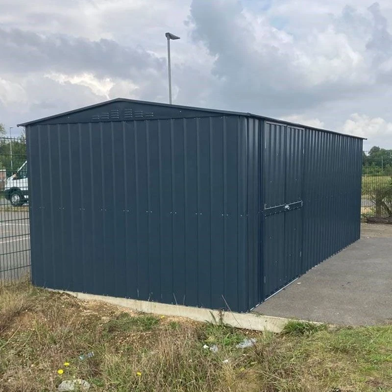 10' X 19' Globel Anthracite Grey Double Door Metal Workshop (3.07m X 5.88m) 11 10' X 19' Globel Anthracite Grey Double Door Metal Workshop (3.07m X 5.88m) - Image 9