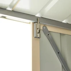 10' X 23' Globel Double Door Workshop - Athracite Grey (2.9m X 7m) -Zen Gardenia Sales lotus10x23wsag 10x23 lotus grey metal workshop close up9 min