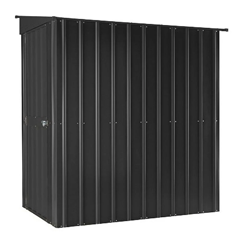 4' X 8' Globel Lean To Anthracite Grey Metal Shed (1.24m X 2.42m) 8 4' X 8' Globel Lean To Anthracite Grey Metal Shed (1.24m X 2.42m) - Image 6