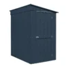 4' X 6' Globel Lean To Anthracite Grey Metal Shed (1.24m X 1.8m) -Zen Gardenia Sales lotus4x6leantoags 4x6 lotus lean to grey metal shed cutout3 min