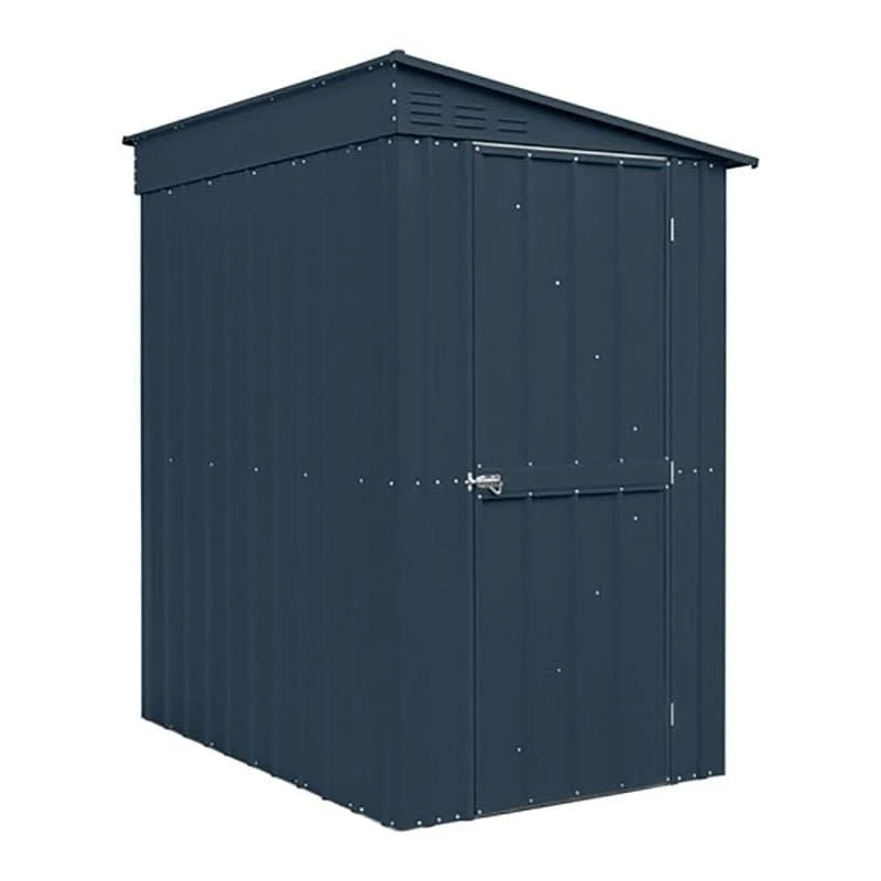 4' X 6' Globel Lean To Anthracite Grey Metal Shed (1.24m X 1.8m) 3 4' X 6' Globel Lean To Anthracite Grey Metal Shed (1.24m X 1.8m)