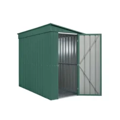 4' X 8' Globel Lean-To Heritage Green Metal Shed (1.24m X 2.42m) 23 4' X 8' Globel Lean-To Heritage Green Metal Shed (1.24m X 2.42m) -Zen Gardenia Sales lotus4x8leantohgs 4x8 lotus lean to green metal shed cutout4 min