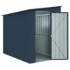 5' X 8' Globel Lean To Anthracite Grey Metal Shed (1.55m X 2.42m) -Zen Gardenia Sales lotus5x8leantoags 5x8 lotus lean to grey metal shed cutout2 min