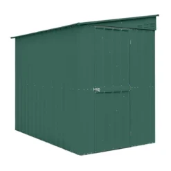 5' X 8' Globel Heritage Green Lean-To Metal Shed (1.55m X 2.42m)