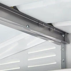 6' X 4' Globel Anthracite Grey Apex Metal Shed (1.84m X 1.23m) -Zen Gardenia Sales lotus64agsolid 6x4 grey no10