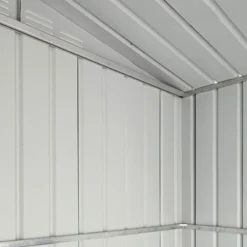 6' X 4' Globel Anthracite Grey Apex Metal Shed (1.84m X 1.23m) -Zen Gardenia Sales lotus64agsolid 6x4 grey no6