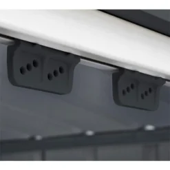 6' X 4' Globel Anthracite Grey Apex Metal Shed (1.84m X 1.23m) -Zen Gardenia Sales lotus64agsolid 6x4 grey no7