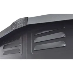 6' X 6' Globel Anthracite Grey Apex Metal Shed (1.83m X 1.85m) -Zen Gardenia Sales lotus66ag 6x6 lotus anthracite grey metal shed close up3 min 1