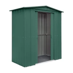 6' X 3' Globel Heritage Green Apex Metal Shed (1.84m X 0.92m) -Zen Gardenia Sales lotus6x3hgs 6x3 lotus green apex metal shed cutout1 min