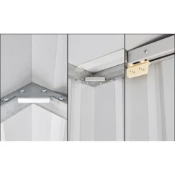 6' X 4' Globel Anthracite Grey Apex Metal Shed (1.84m X 1.23m) -Zen Gardenia Sales lotus6x4ags 6x4 lotus grey apex metal shed close up6 min