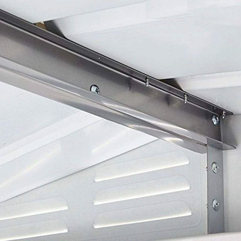 6' X 5' Globel Anthracite Grey Apex Metal Shed (1.71m X 1.44m) 13 6' X 5' Globel Anthracite Grey Apex Metal Shed (1.71m X 1.44m) - Image 11