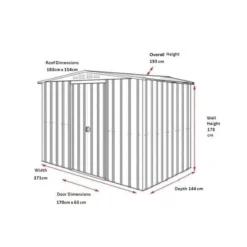 6' X 5' Globel Anthracite Grey Apex Metal Shed (1.71m X 1.44m) 24 6' X 5' Globel Anthracite Grey Apex Metal Shed (1.71m X 1.44m) -Zen Gardenia Sales lotus6x5ags 6x5 lotus anthracite grey apex metal shed drawing min