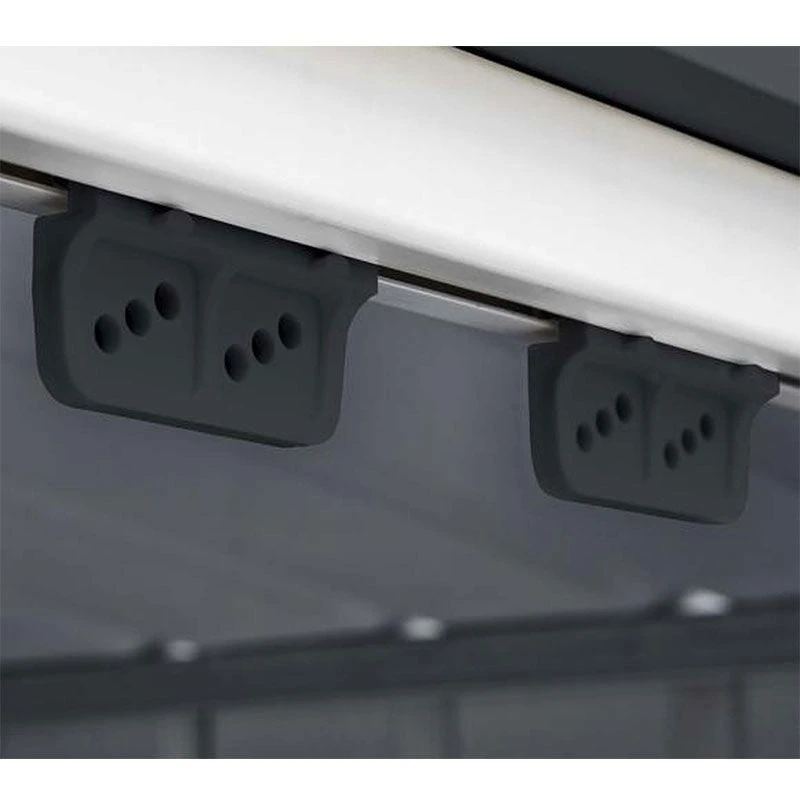 6' X 5' Globel Anthracite Grey Apex Metal Shed (1.71m X 1.44m) 12 6' X 5' Globel Anthracite Grey Apex Metal Shed (1.71m X 1.44m) - Image 10