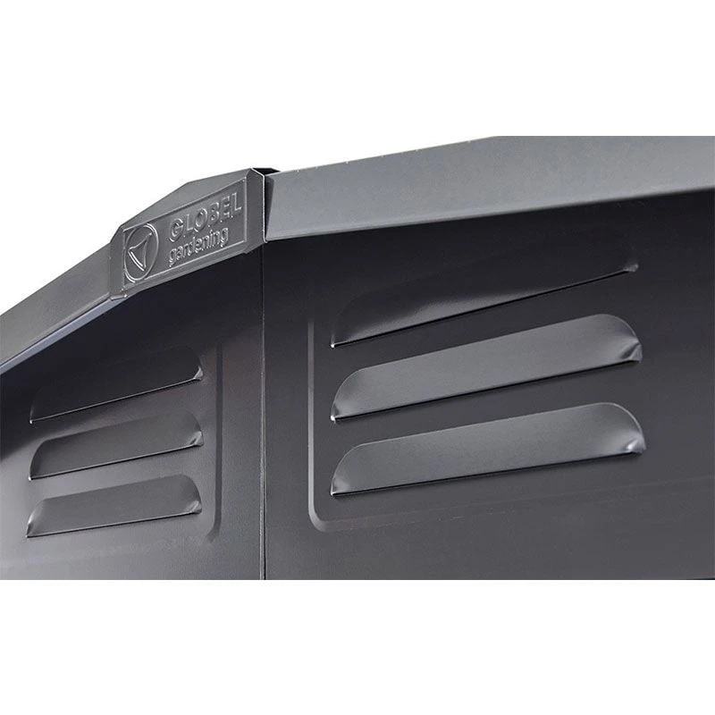 6' X 5' Globel Anthracite Grey Apex Metal Shed (1.71m X 1.44m) 15 6' X 5' Globel Anthracite Grey Apex Metal Shed (1.71m X 1.44m) - Image 13