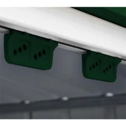 8' X 3' Globel Heritage Green Apex Metal Shed (2.45m X 0.92m) -Zen Gardenia Sales lotus83hgsolid 8x3 green no5