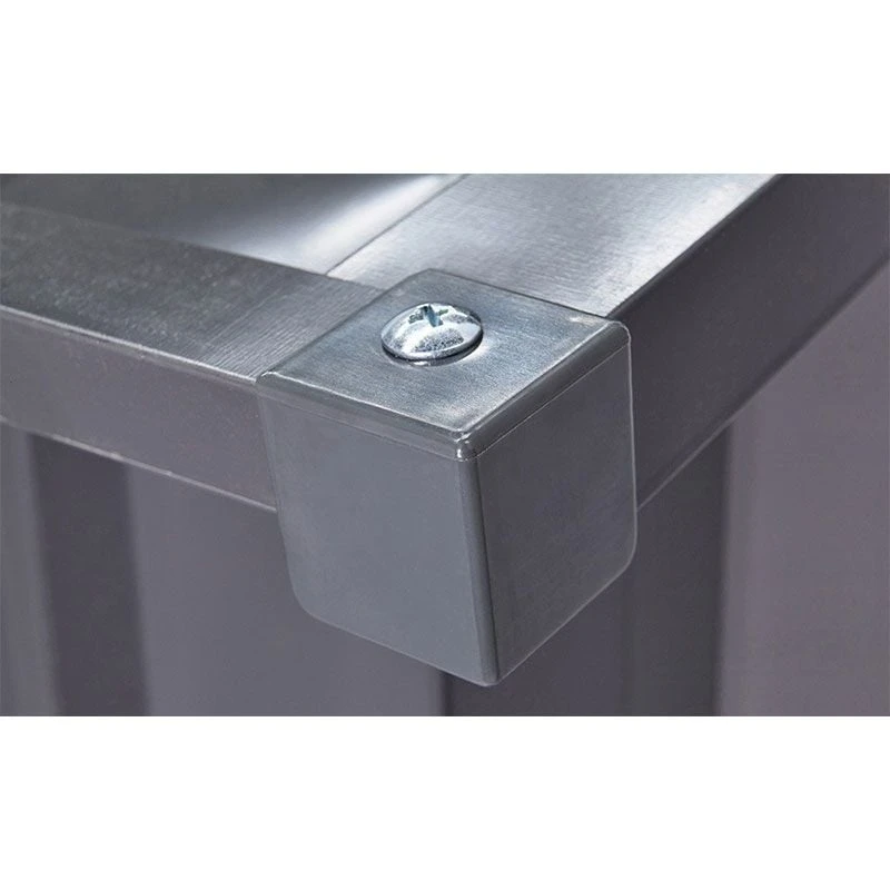 8' X 8' Globel Anthracite Grey Apex Metal Shed (2.45m X 2.47m) 15 8' X 8' Globel Anthracite Grey Apex Metal Shed (2.45m X 2.47m) - Image 13