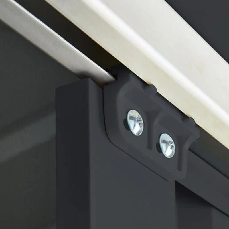 8' X 8' Globel Anthracite Grey Apex Metal Shed (2.45m X 2.47m) 18 8' X 8' Globel Anthracite Grey Apex Metal Shed (2.45m X 2.47m) - Image 16