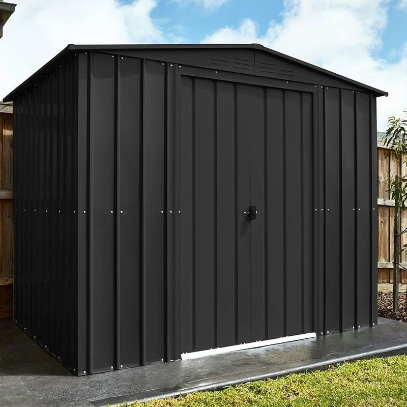 8' X 8' Globel Anthracite Grey Apex Metal Shed (2.45m X 2.47m) 3 8' X 8' Globel Anthracite Grey Apex Metal Shed (2.45m X 2.47m)