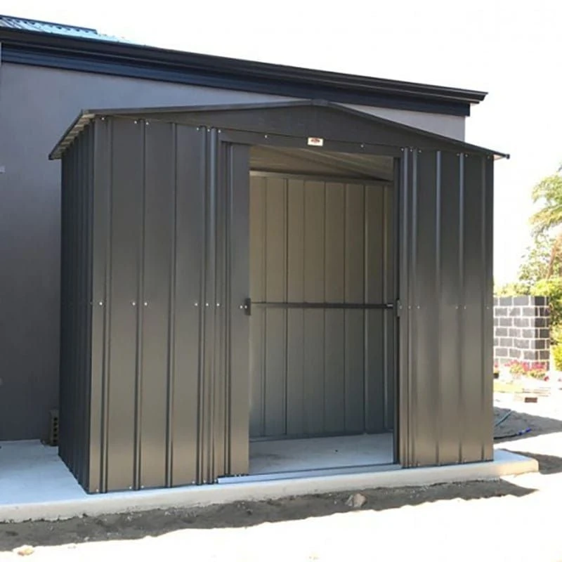 8' X 8' Globel Anthracite Grey Apex Metal Shed (2.45m X 2.47m) 4 8' X 8' Globel Anthracite Grey Apex Metal Shed (2.45m X 2.47m) - Image 2