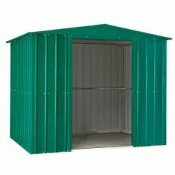 8' X 3' Globel Heritage Green Apex Metal Shed (2.45m X 0.92m) -Zen Gardenia Sales lotus8x3hgs 8x3 lotus green apex metal shed cutout3 min