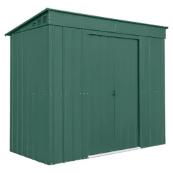 8' X 4' Globel Heritage Green Pent Metal Shed (2.42m X 1.24m)