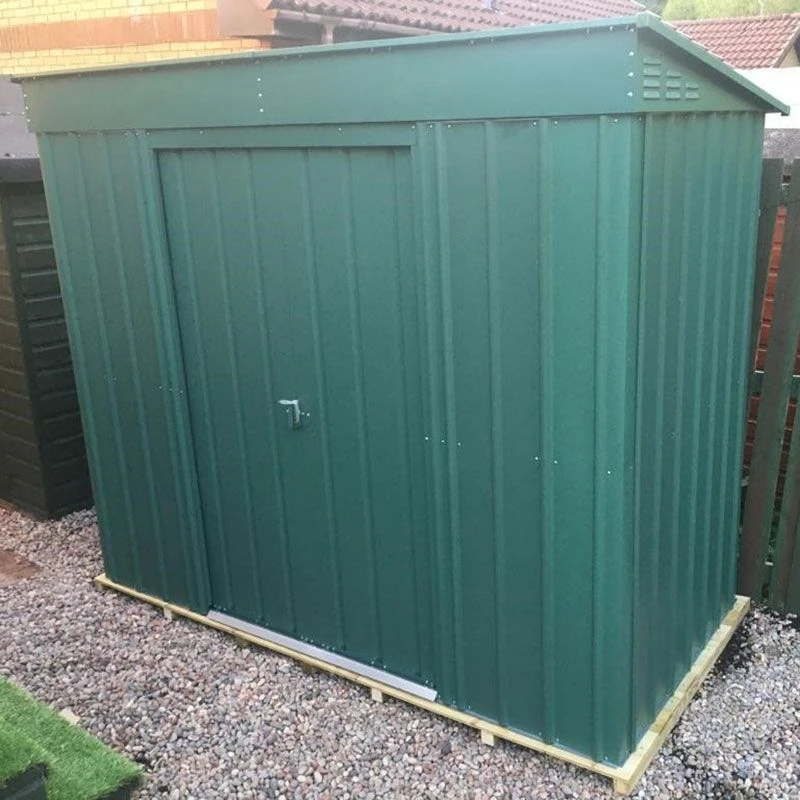 8' X 4' Globel Heritage Green Pent Metal Shed (2.42m X 1.24m) 5 8' X 4' Globel Heritage Green Pent Metal Shed (2.42m X 1.24m) - Image 3