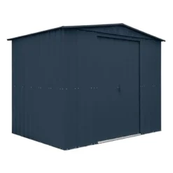 8' X 5' Globel Anthracite Grey Metal Shed (2.45m X 1.54m) -Zen Gardenia Sales lotus8x5ags 8x5 lotus grey metal shed cutout1 min
