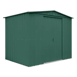 8' X 6' Globel Heritage Green Apex Metal Shed (2.45m X 1.85m) -Zen Gardenia Sales lotus8x6hgs 8x6 lotus green apex metal shed cutout1 min