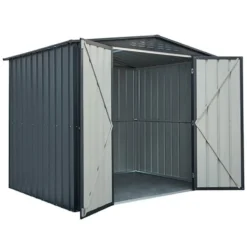 8' X 6' Globel Metal Shed & Mobility Scooter Store (2.45m X 1.85m) 21 8' X 6' Globel Metal Shed & Mobility Scooter Store (2.45m X 1.85m) -Zen Gardenia Sales lotus8x8agdh 8x6 lotus metal shed mobility scooter store cutout3 min