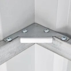 5' X 8' Globel Heritage Green Lean-To Metal Shed (1.55m X 2.42m) -Zen Gardenia Sales lotusleanto58solidhg 5x8 lean to green no3