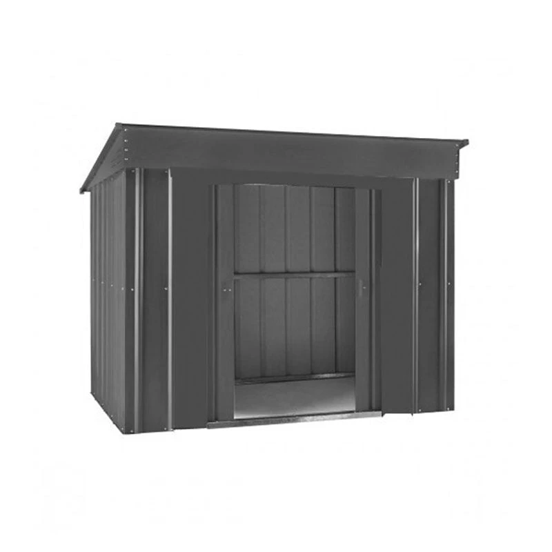 6' X 4' Globel Anthracite Grey Low Pent Metal Shed (1.8m X 1.24m) 5 6' X 4' Globel Anthracite Grey Low Pent Metal Shed (1.8m X 1.24m) - Image 3
