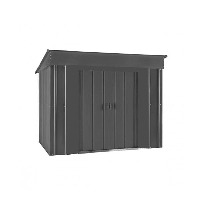 6' X 4' Globel Anthracite Grey Low Pent Metal Shed (1.8m X 1.24m) 4 6' X 4' Globel Anthracite Grey Low Pent Metal Shed (1.8m X 1.24m) - Image 2
