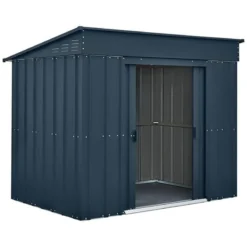 6' X 4' Globel Anthracite Grey Low Pent Metal Shed (1.8m X 1.24m) 21 6' X 4' Globel Anthracite Grey Low Pent Metal Shed (1.8m X 1.24m) -Zen Gardenia Sales lotuslowpent64agbun 6x4 lotus grey low pent metal shed cutout2 min
